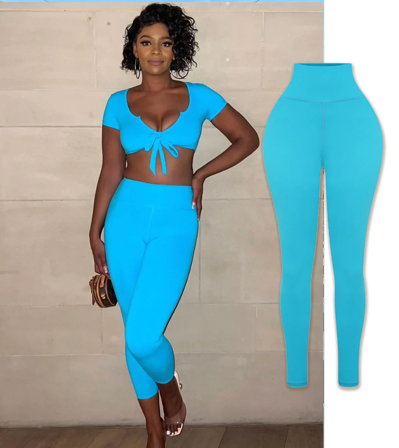 Turquoise leggings best sale