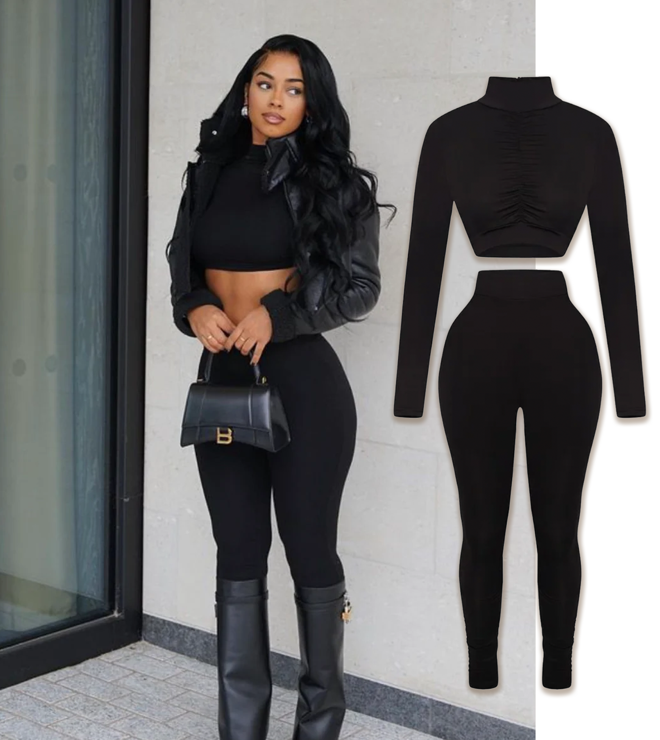 Black Rouge Two Piece